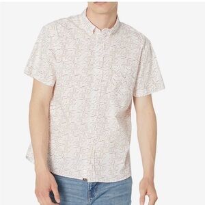 Billy Reid Standard Tuscumbia Men's Button Down Shirt Coral White Size XXL*Read*